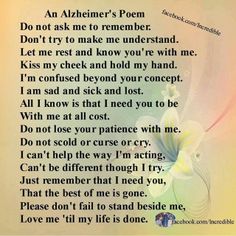 Alzheimer's Poem | From the Heart Elder Care LLC